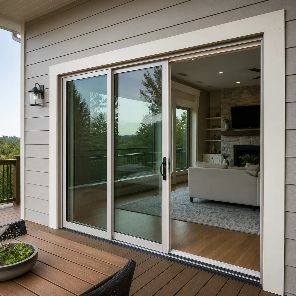 Sliding glass doors